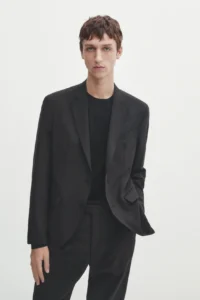 Suit blazer in 100% stretch wool - Görsel 2
